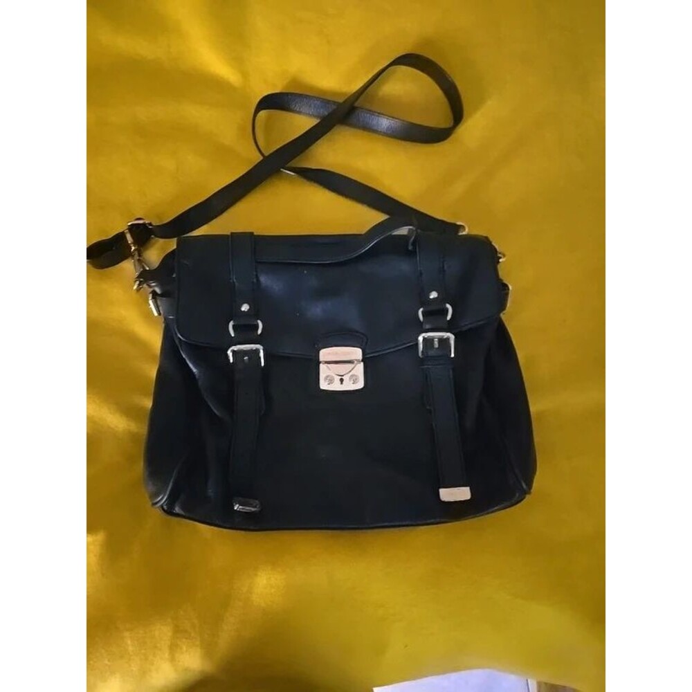 Vtg. Cynthia Rowley Black Leather Bag (BR)